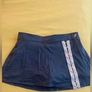 Navy lace up prince large skort